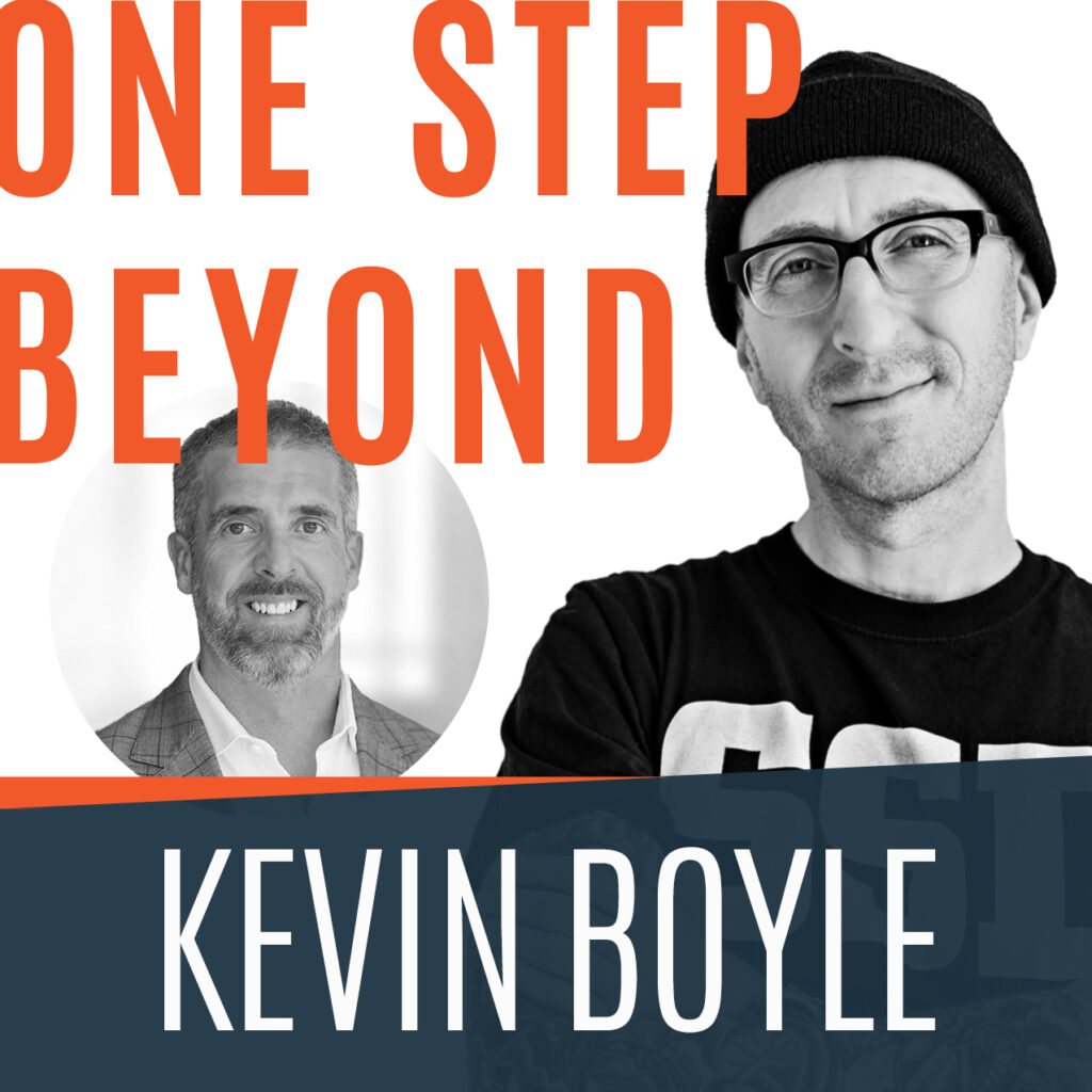 One Step Beyond Podcast thumbnail featuring Kevin Boyle, Chief Technology Officer, Dentsply Sirona